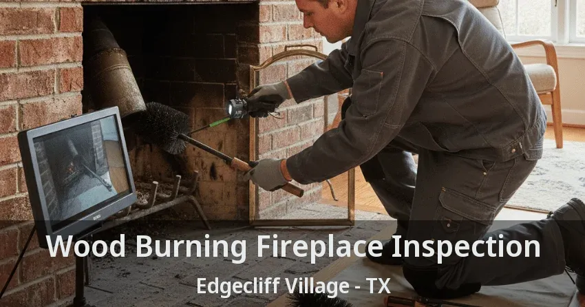 Wood Burning Fireplace Inspection Edgecliff Village - TX Wood Burning Fireplace Inspection Edgecliff Village - TX